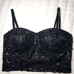 G By Guess Sequin Bustier, perfect condition.